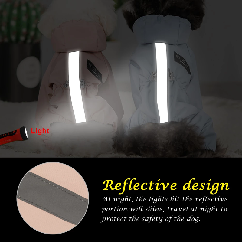 Reflective Dog Rain Coat Waterproof Coat - Paw Toebeans