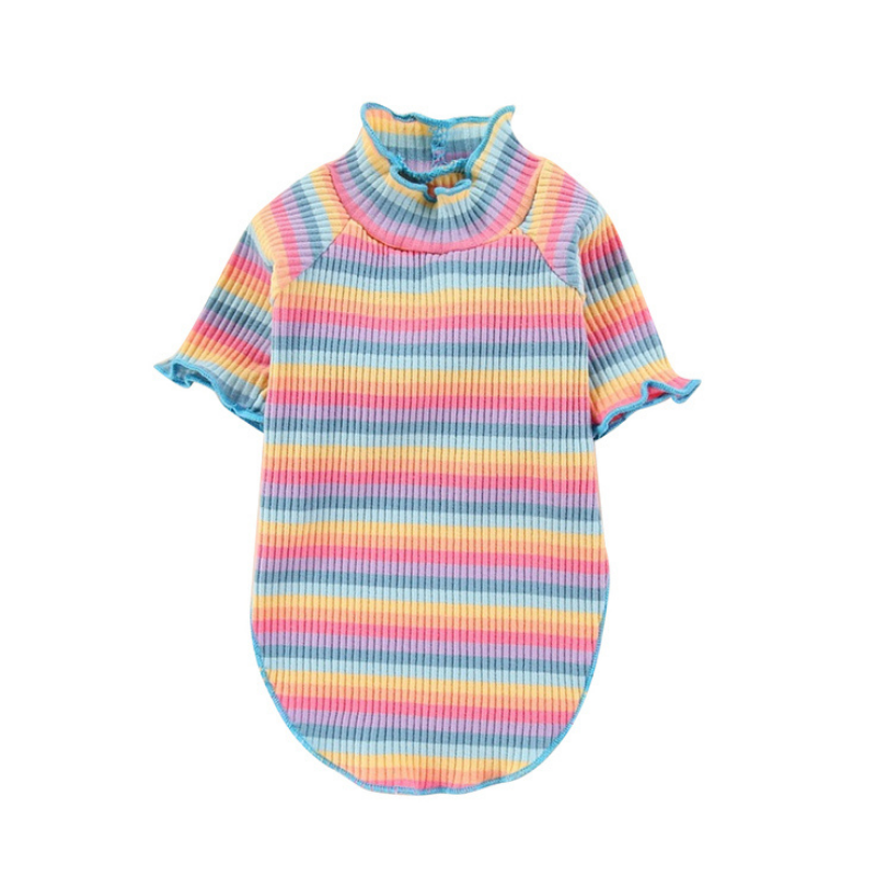 Color Stripes Puppy Vest Clothes - Paw Toebeans