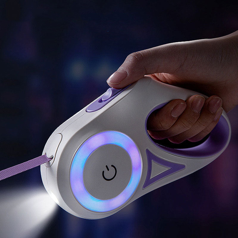 LED Retractable Dog Leash - Paw Toebeans
