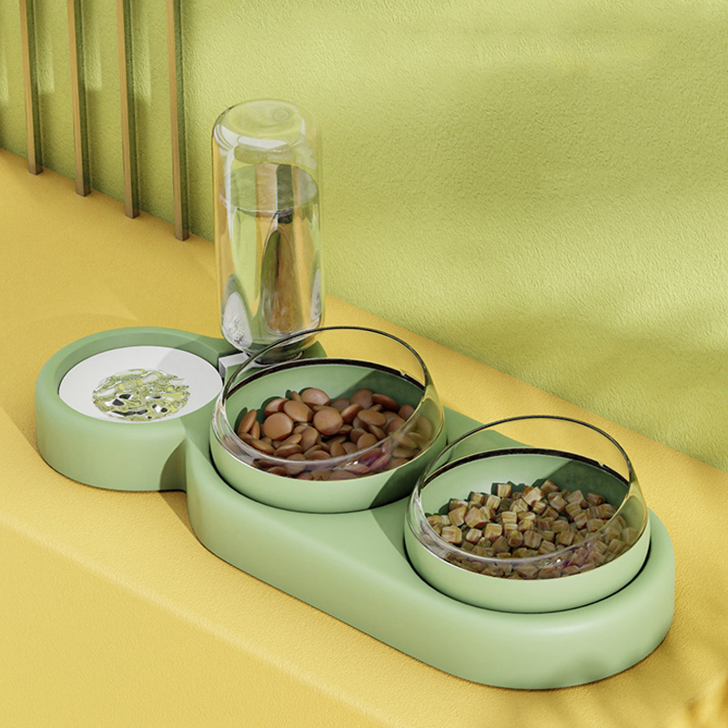 Automatic Double Feeder Bowl For Dog & Cat - Paw Toebeans