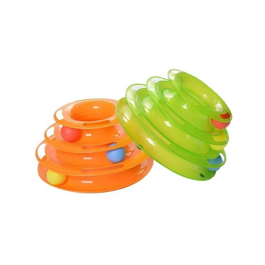3 Layers Track Turntable Balls Toy - Paw Toebeans