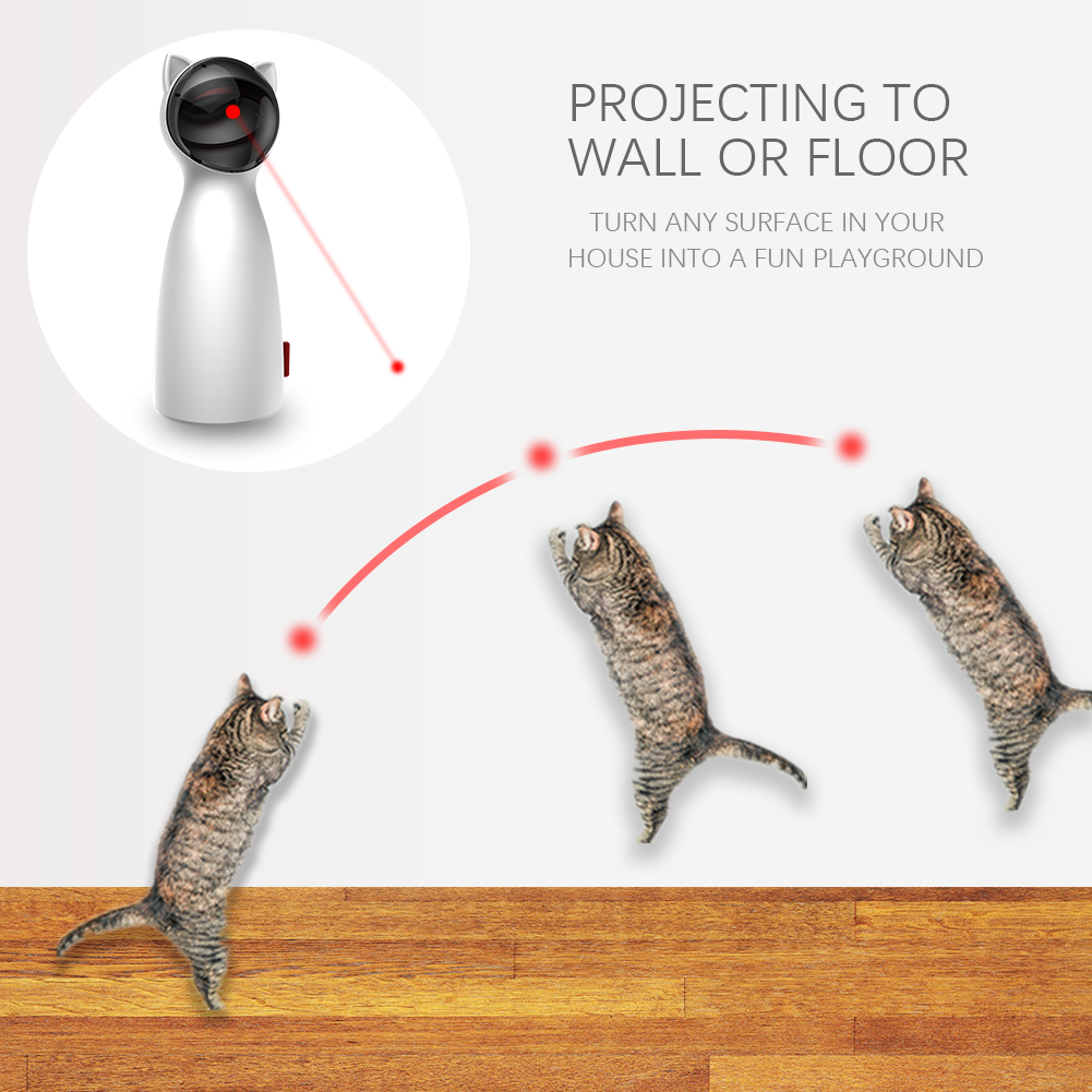 LED Laser Interactive Smart Cat Toy - Paw Toebeans