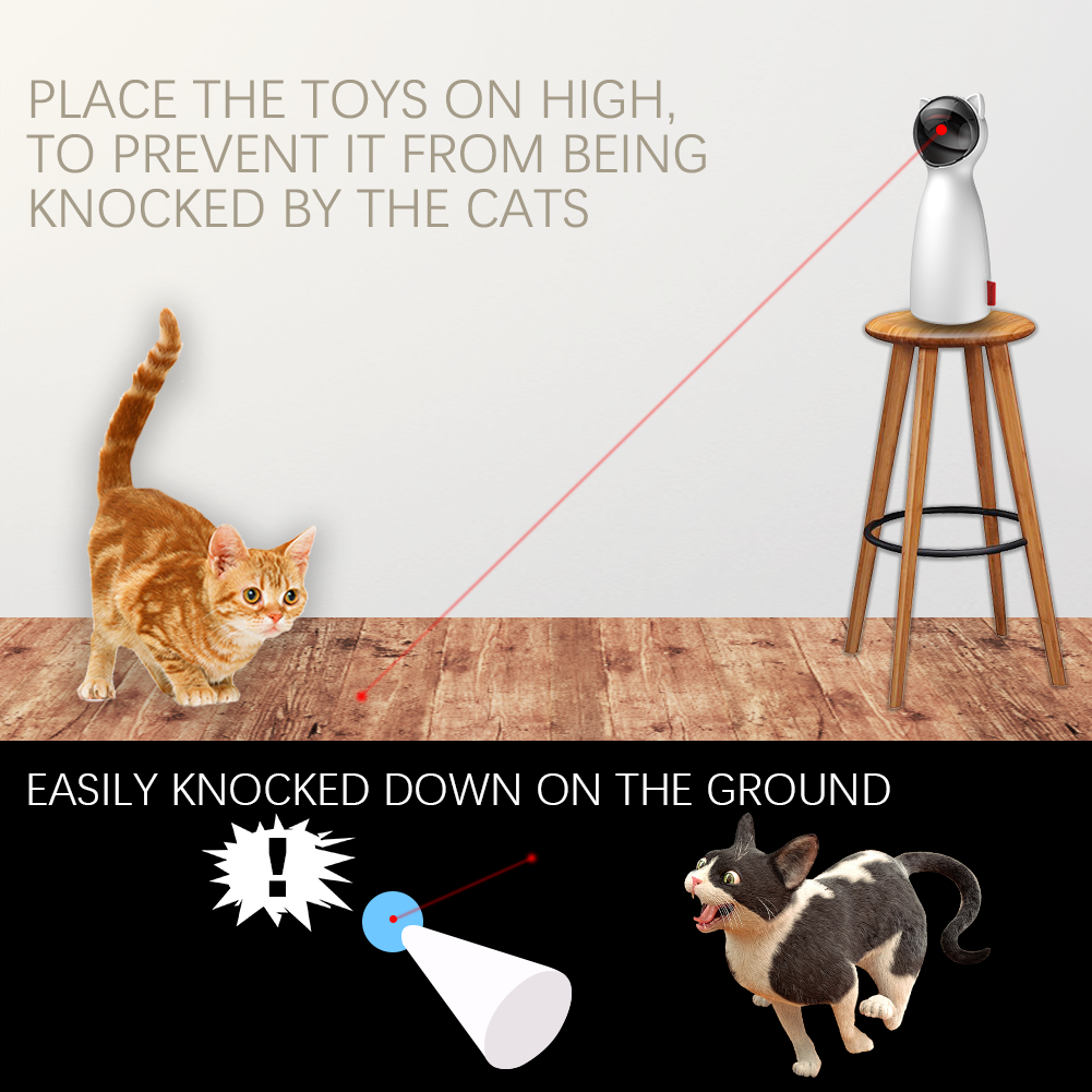 LED Laser Interactive Smart Cat Toy - Paw Toebeans