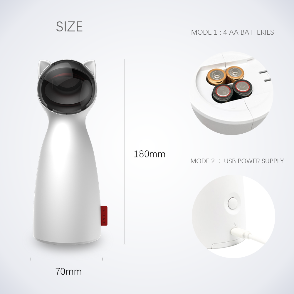 LED Laser Interactive Smart Cat Toy - Paw Toebeans