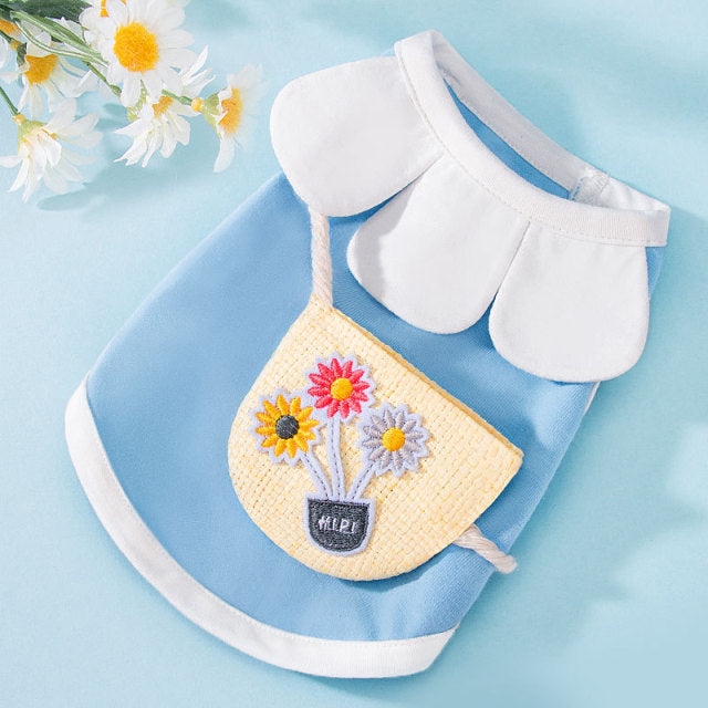 T-shirt Collar Satchel Pet Clothes - Paw Toebeans