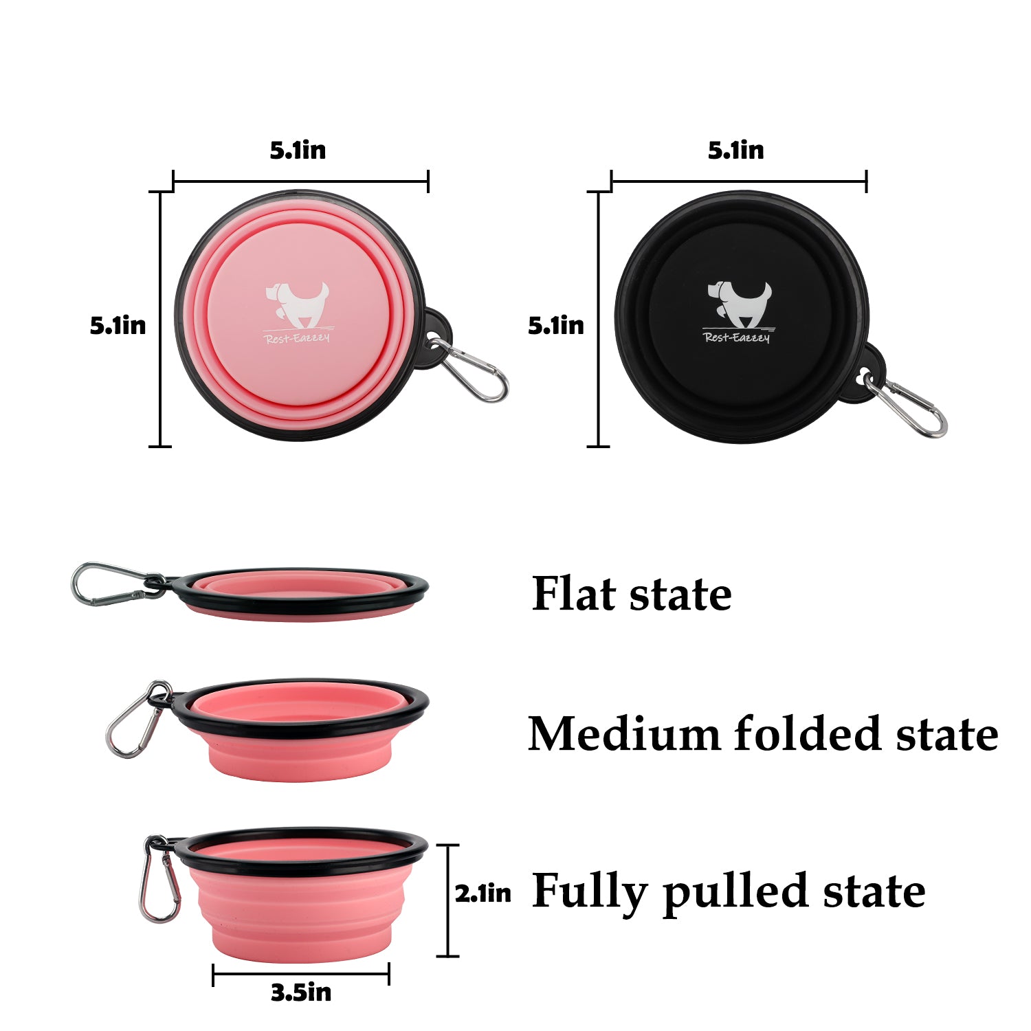 Collapsible Dog Bowl - Paw Toebeans
