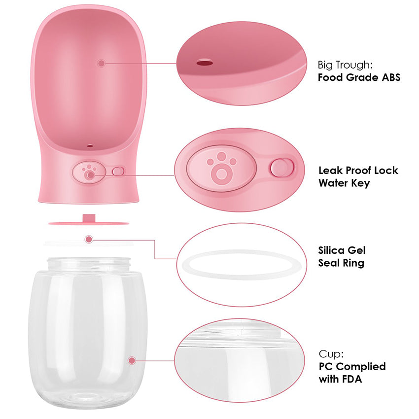 Outdoor Portable Pet Water Bottle - Paw Toebeans