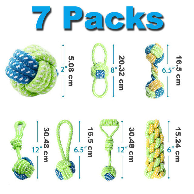 Mini Dog Interactive Cotton Rope - Paw Toebeans