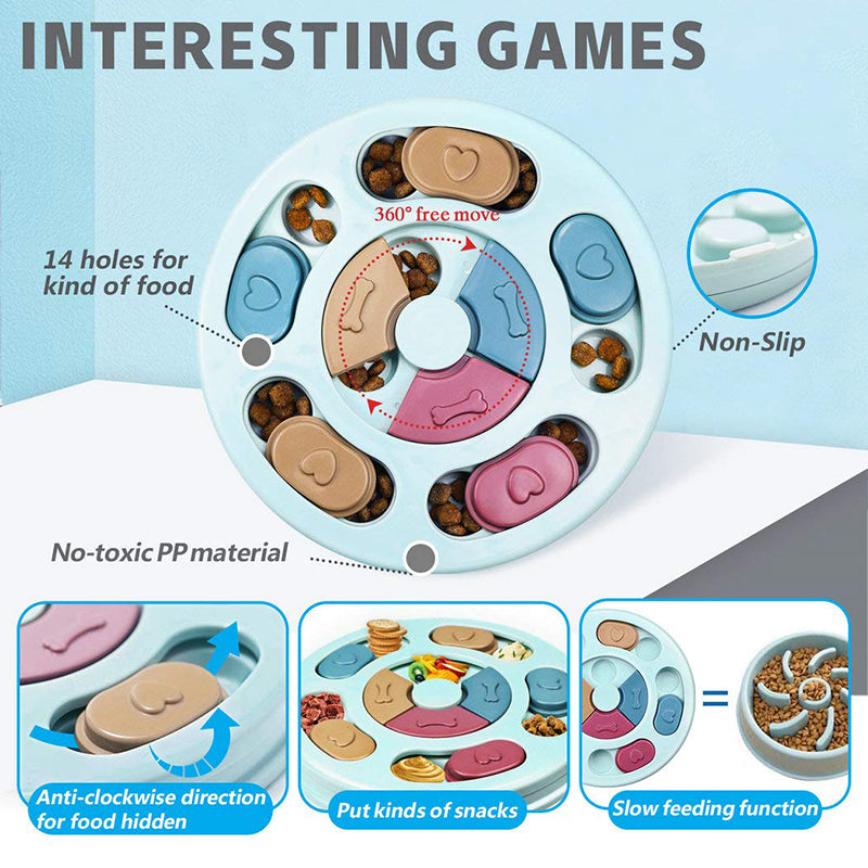 Dog Slow Feeder Puzzle Toy - Paw Toebeans