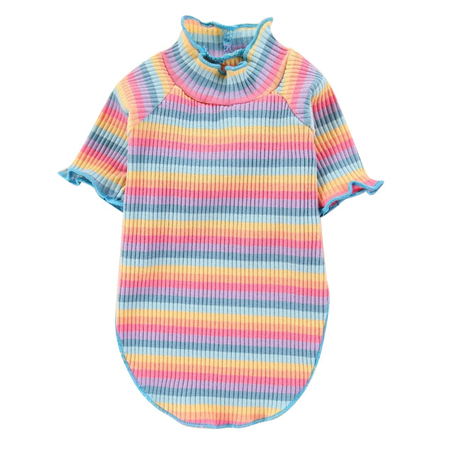 Color Stripes Puppy Vest Clothes - Paw Toebeans