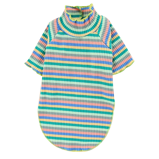 Color Stripes Puppy Vest Clothes - Paw Toebeans