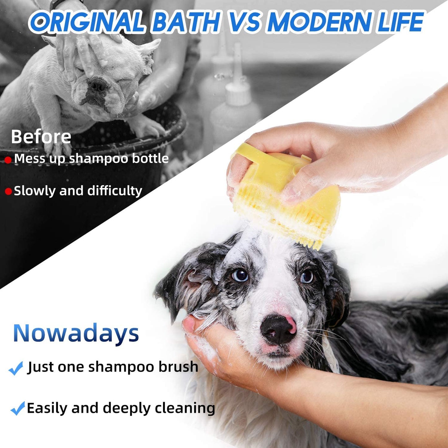 Pet Bath Brush - Paw Toebeans