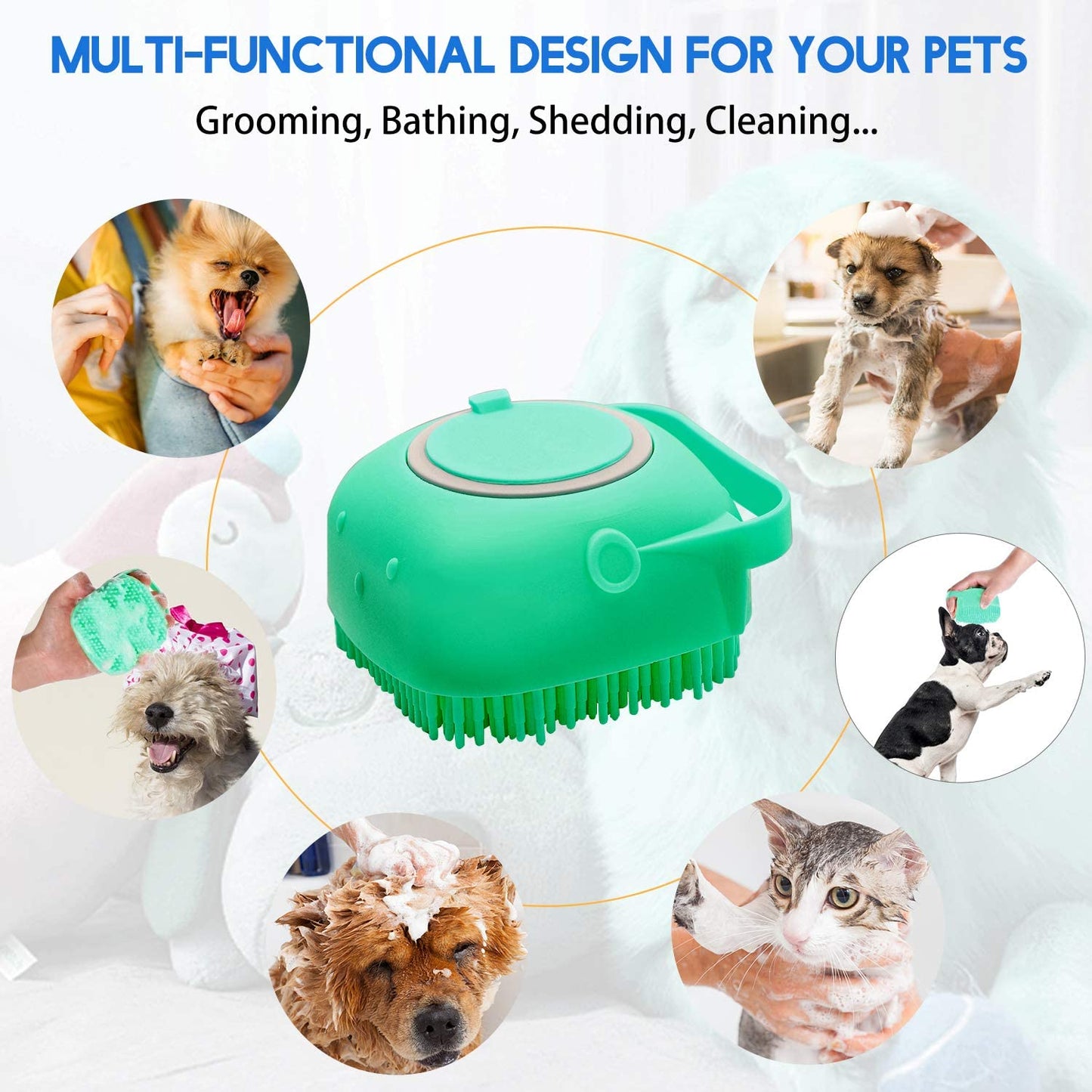 Pet Bath Brush - Paw Toebeans