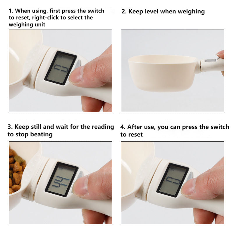 Measuring Scoop Cup Pet Food Scale - Paw Toebeans