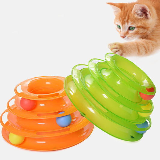 3 Layers Track Turntable Balls Toy - Paw Toebeans