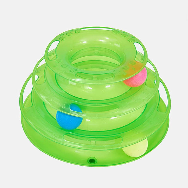 3 Layers Track Turntable Balls Toy - Paw Toebeans