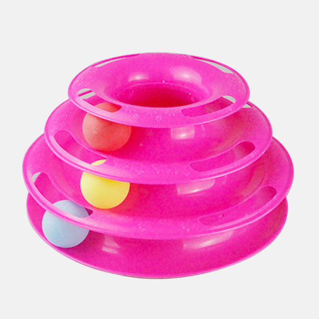 3 Layers Track Turntable Balls Toy - Paw Toebeans