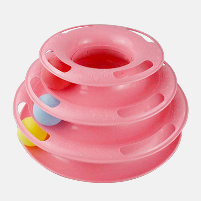 3 Layers Track Turntable Balls Toy - Paw Toebeans